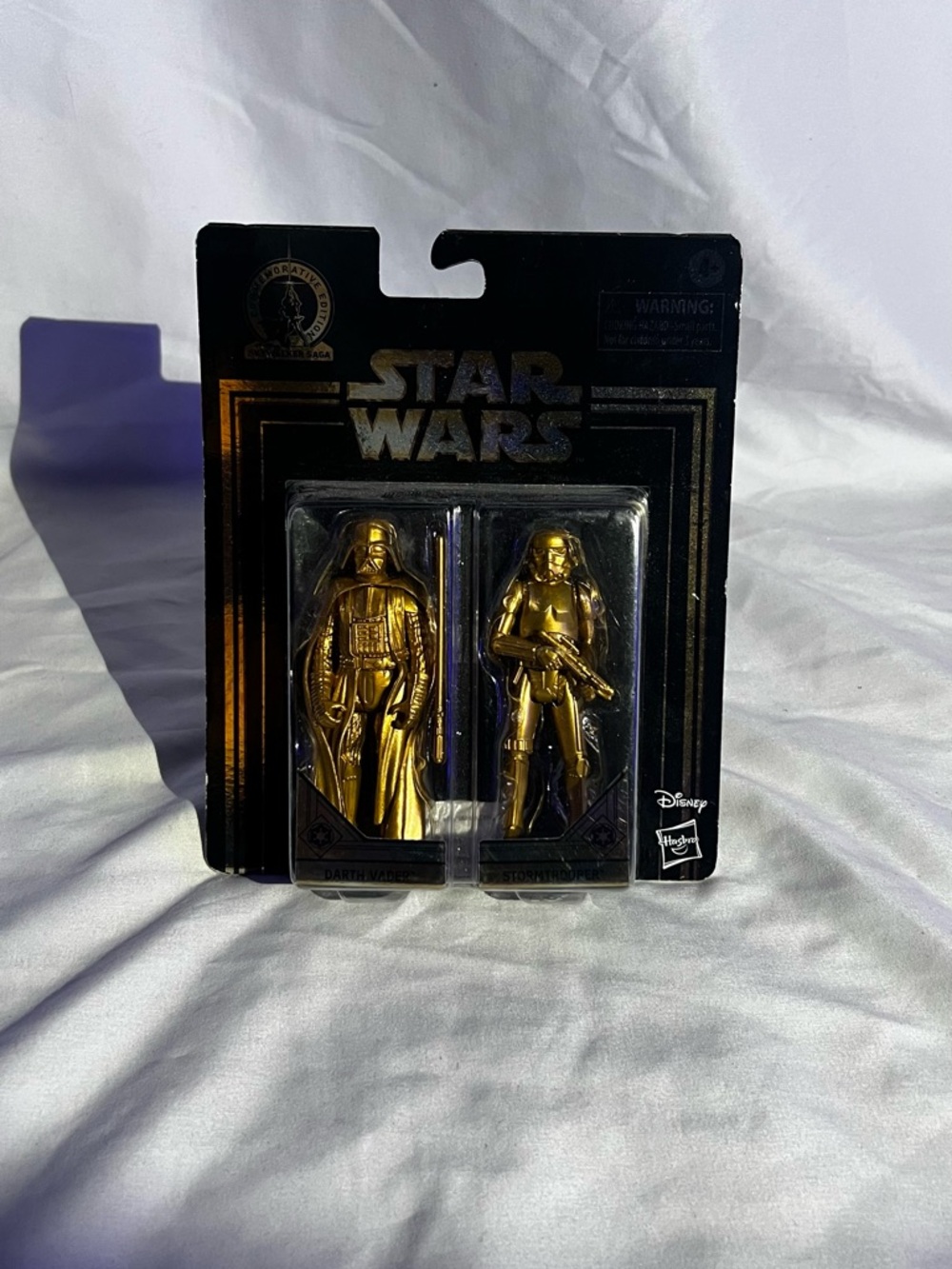 Hasbro Star Wars Gold Darth Vader & Stormtrooper Collectible Figures